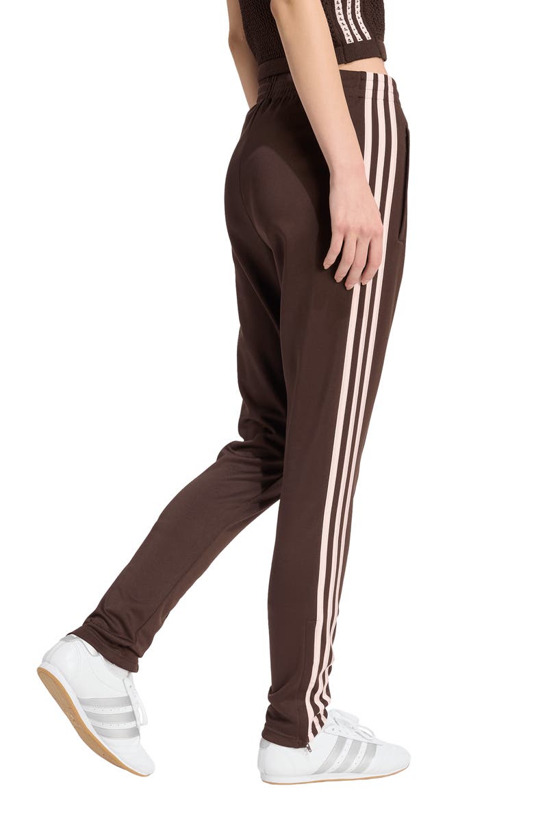 adidas Originals SST 3-Stripe Classic Track Pants, Alternate, color, Aurora Coffee/ Sandy Pink/
