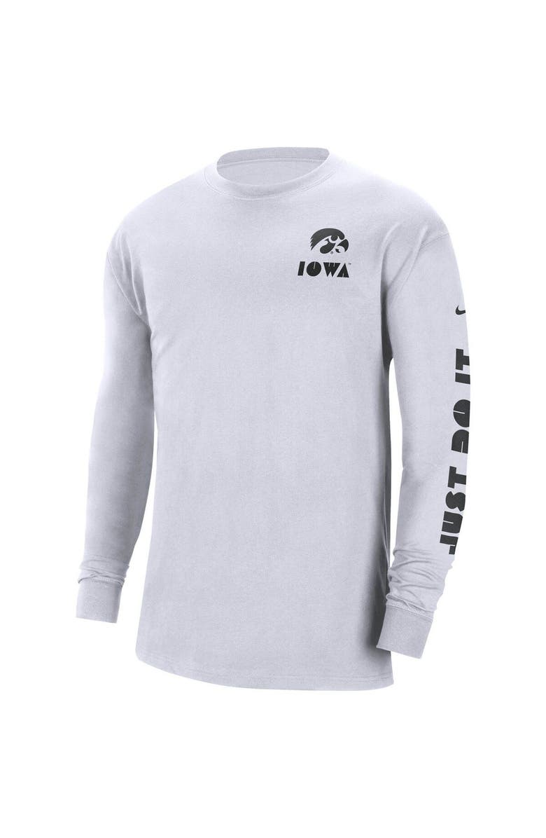 Nike Men's Nike White Iowa Hawkeyes Heritage Max 90 Long Sleeve T-Shirt, Alternate, color, 