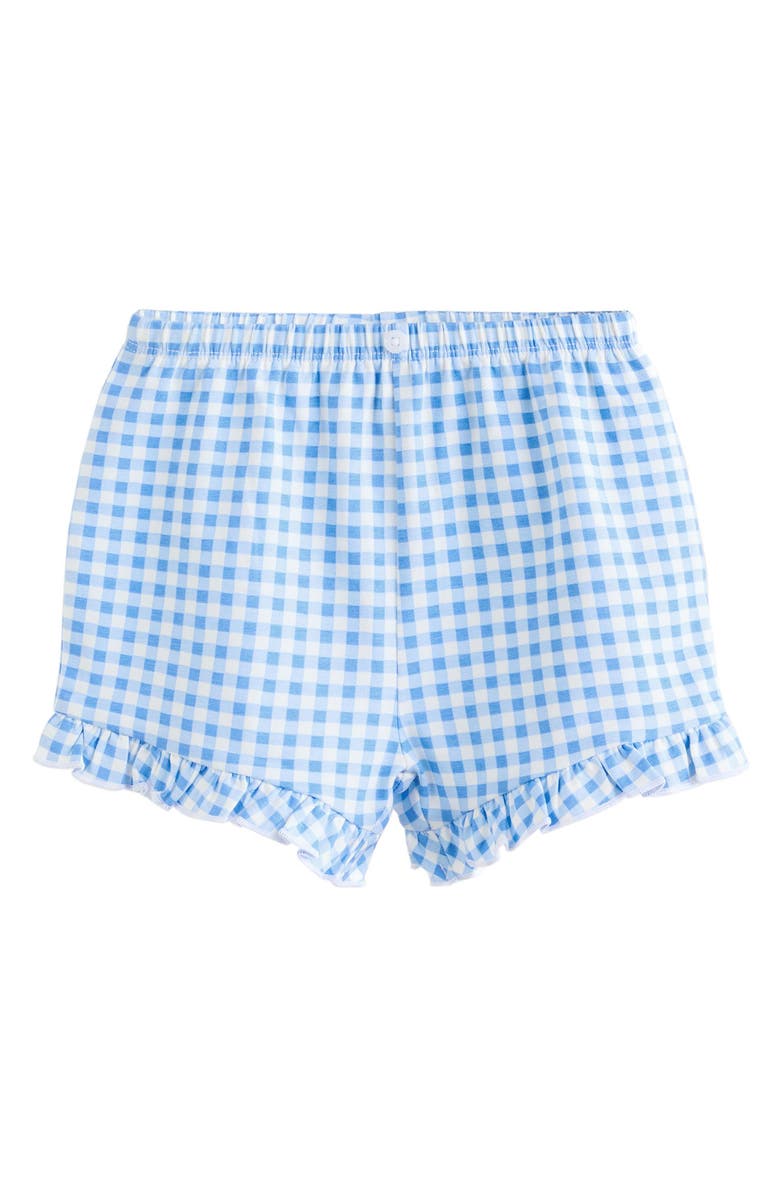 NEXT Kids' Fruit Market Embroidered T-Shirt & Gingham Shorts Set, Alternate, color, White/Blue