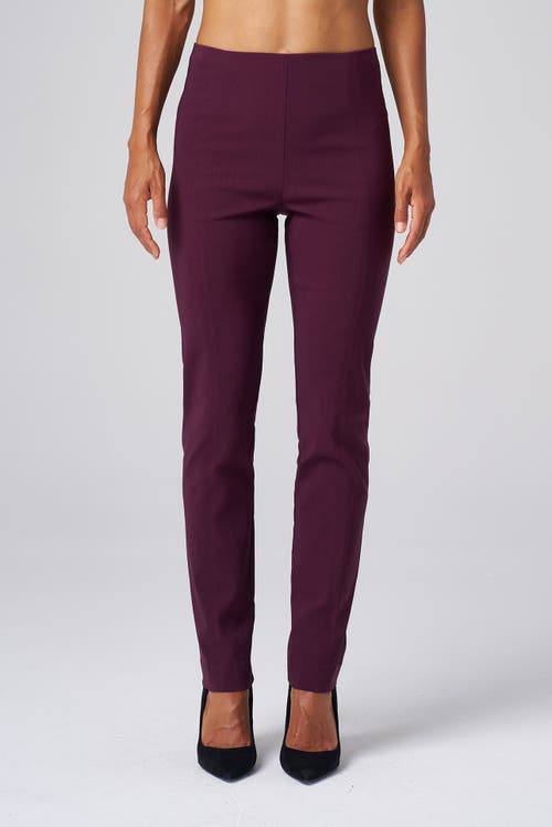 Franne Golde All Season Tapered Pull-on Stretch Pants In Animal Print
