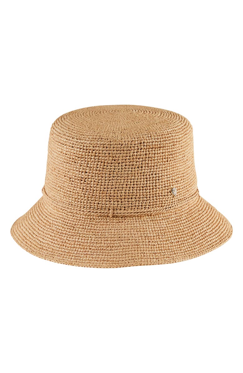 Helen Kaminski Packable Raffia Bucket Hat, Alternate, color, 