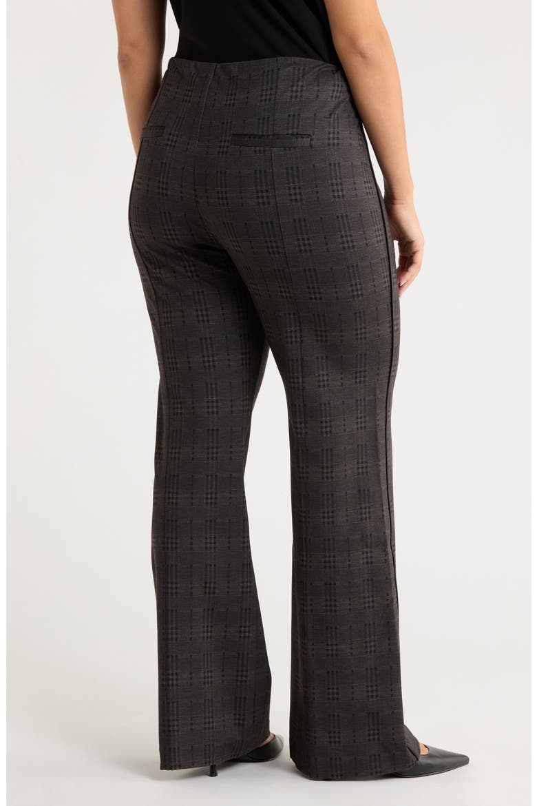 Plaid High Waist Ponte Knit Pants, Alternate, color, AM PLAID