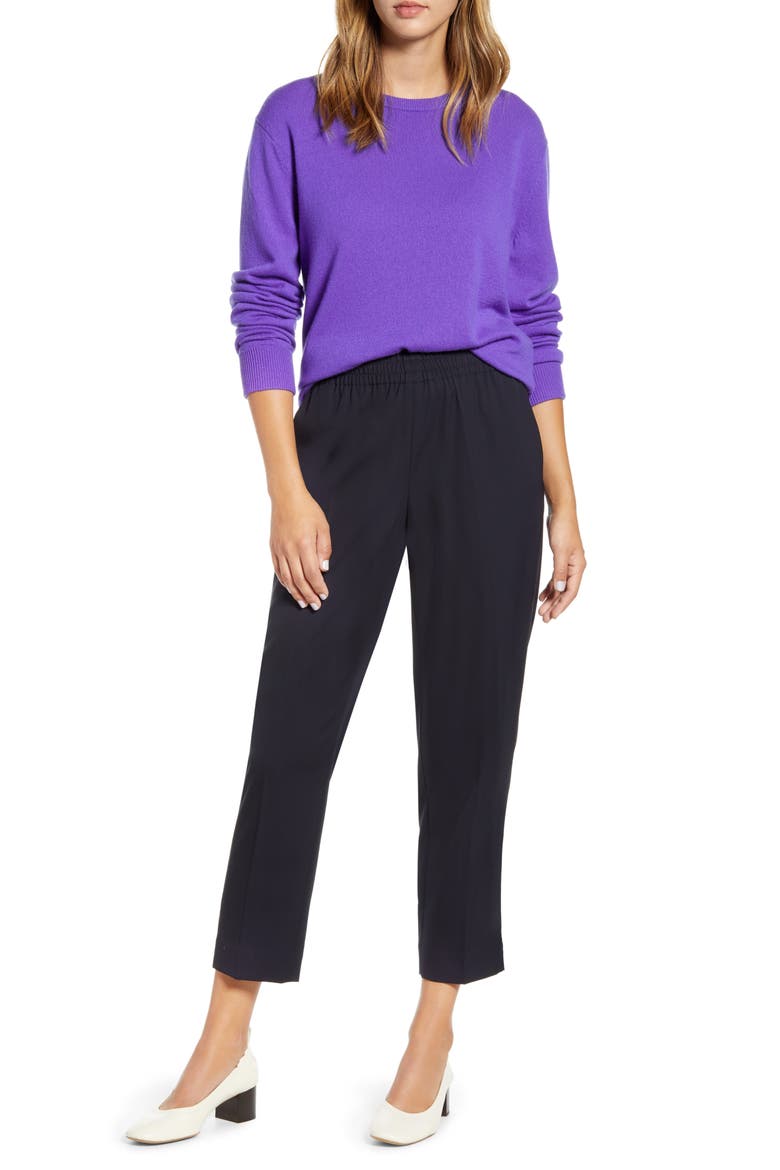 The Italian GoWeave Easy Pants, Alternate, color, TRUE NAVY