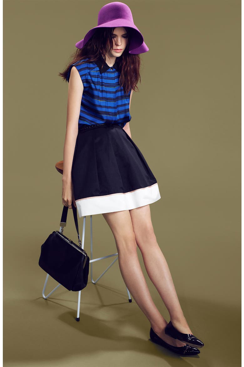 '' Silk Twill Blouse (Nordstrom Exclusive), Alternate, color, TRENDY STRIPE PRINT