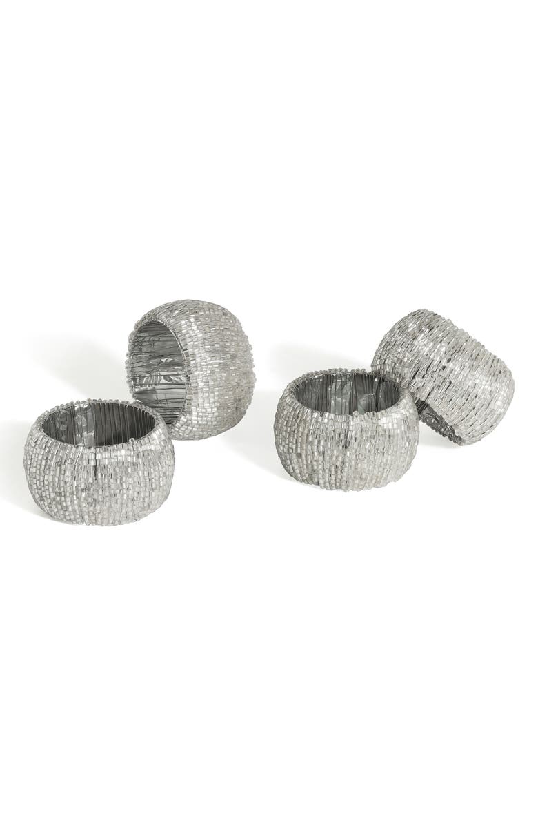 Tiramisu Radiant 4-Pack Napkin Rings, Main, color,