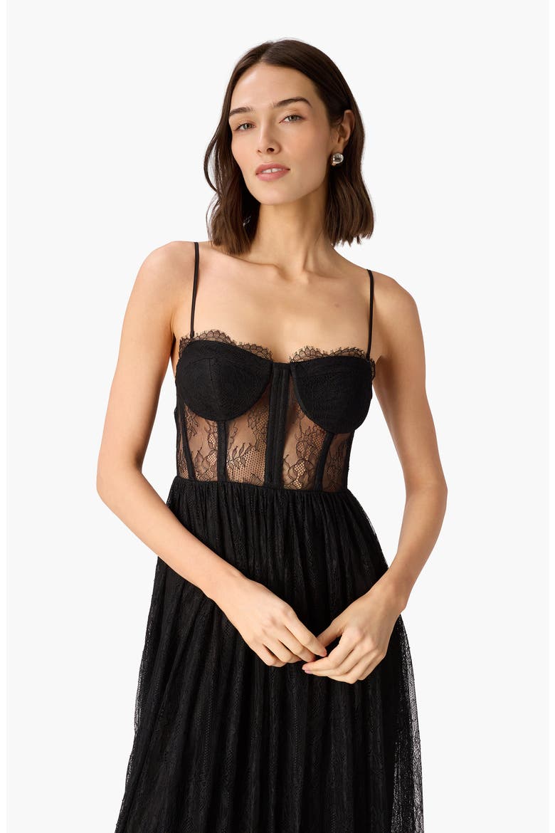 Archer Lace Maxi Dress, Alternate, color, BLACK