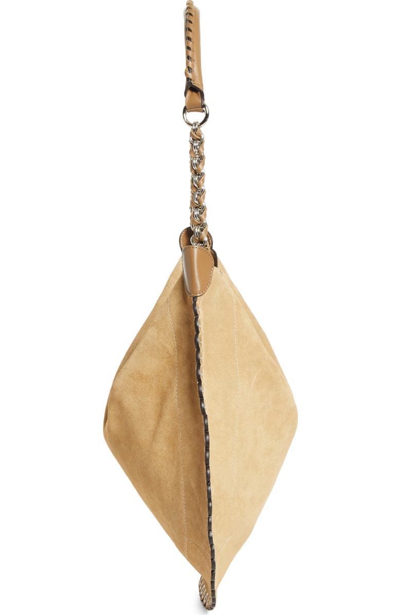 Isabel Marant Oskan Soft Suede Hobo Bag, Alternate, color, Sand
