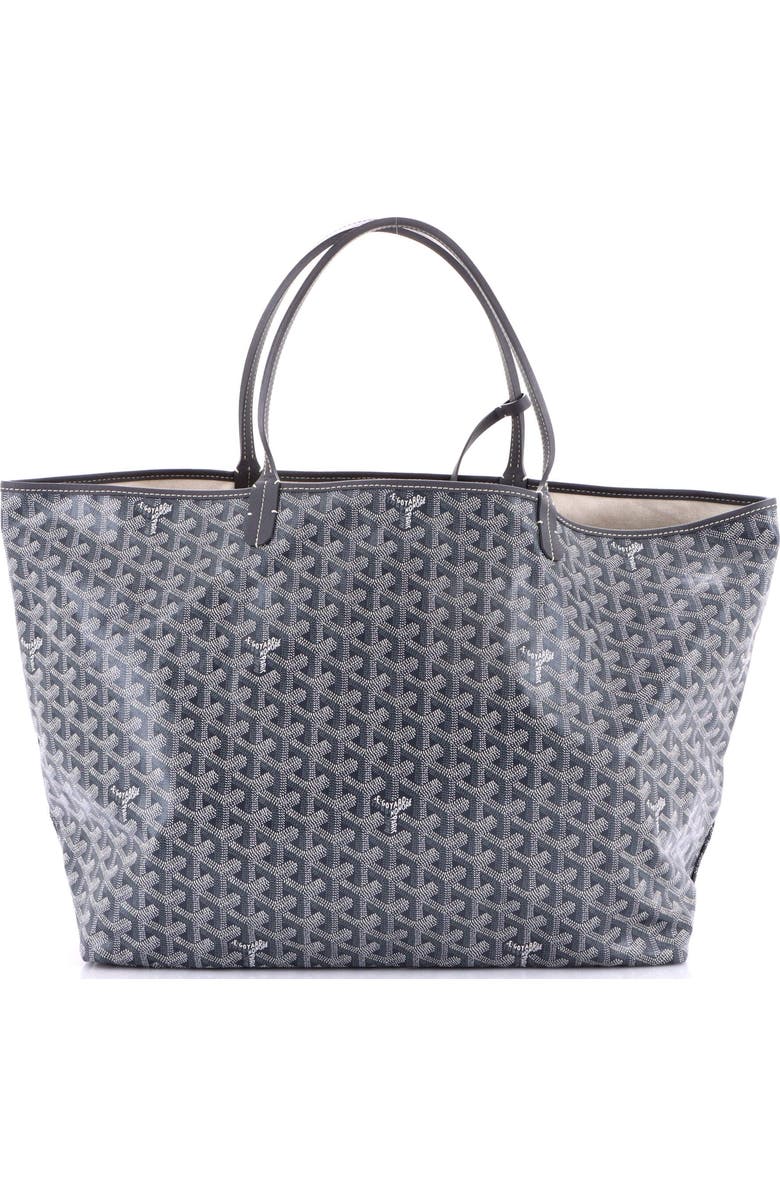 Pre-Owned Goyard Saint Louis Tote Coated Canvas GM, Main, color, Gray