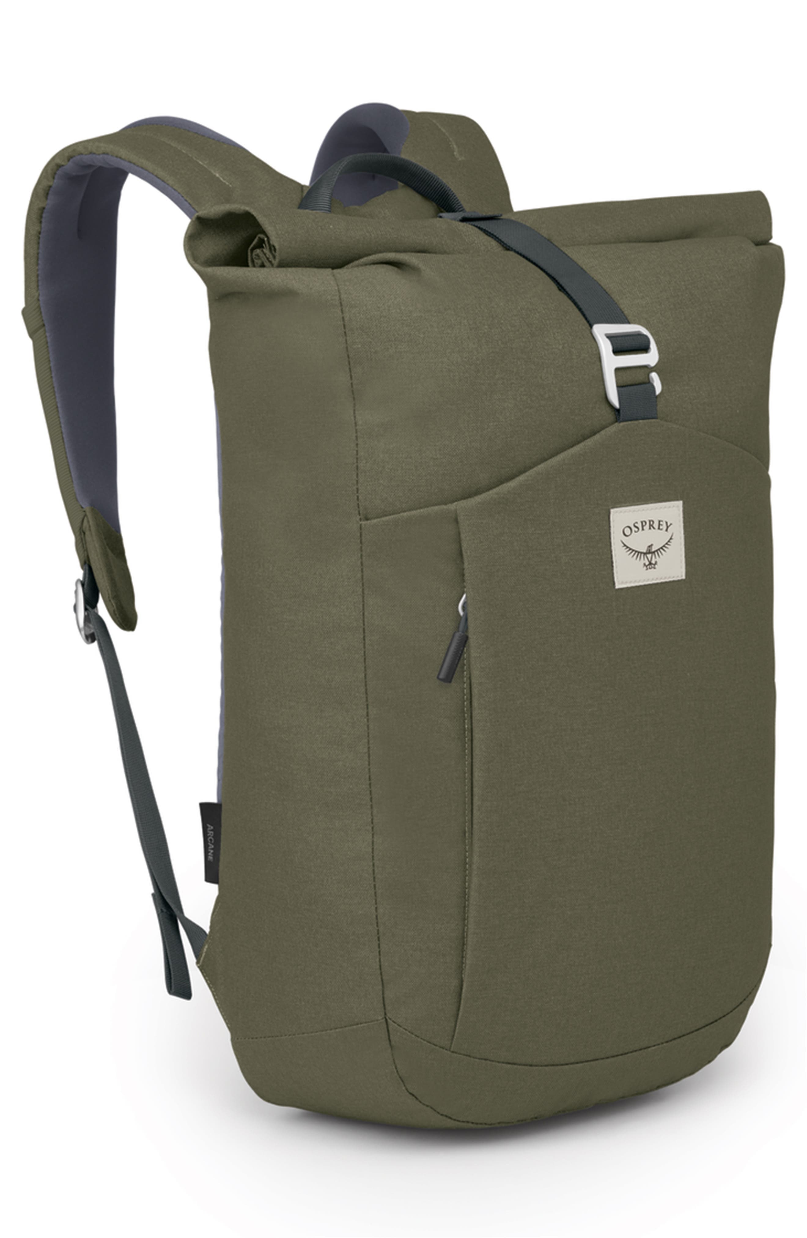 Osprey Arcane Roll Top Backpack, Alternate, color, Earl Grey/ Sandy Grey Heather
