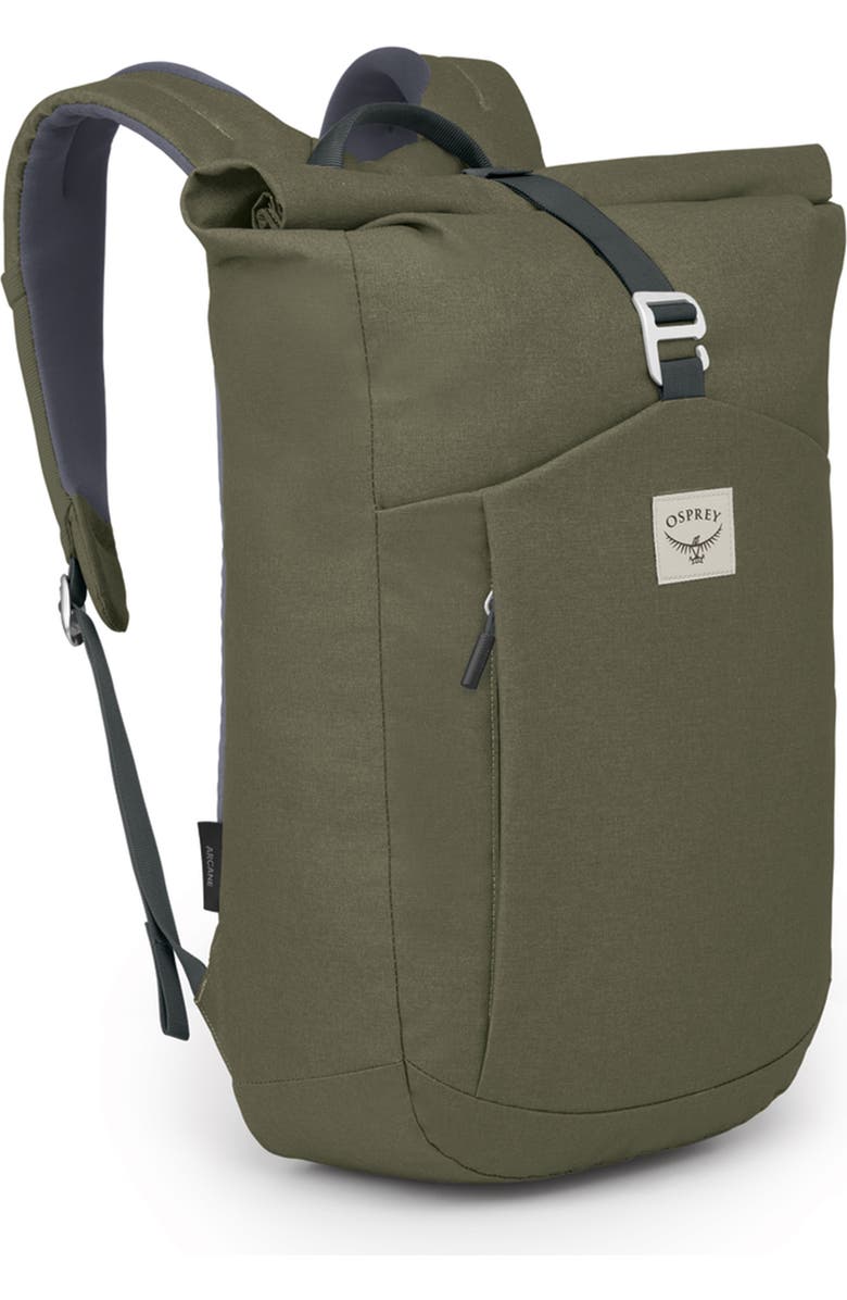 Osprey Arcane Roll Top Backpack, Alternate, color, Earl Grey/ Sandy Grey Heather
