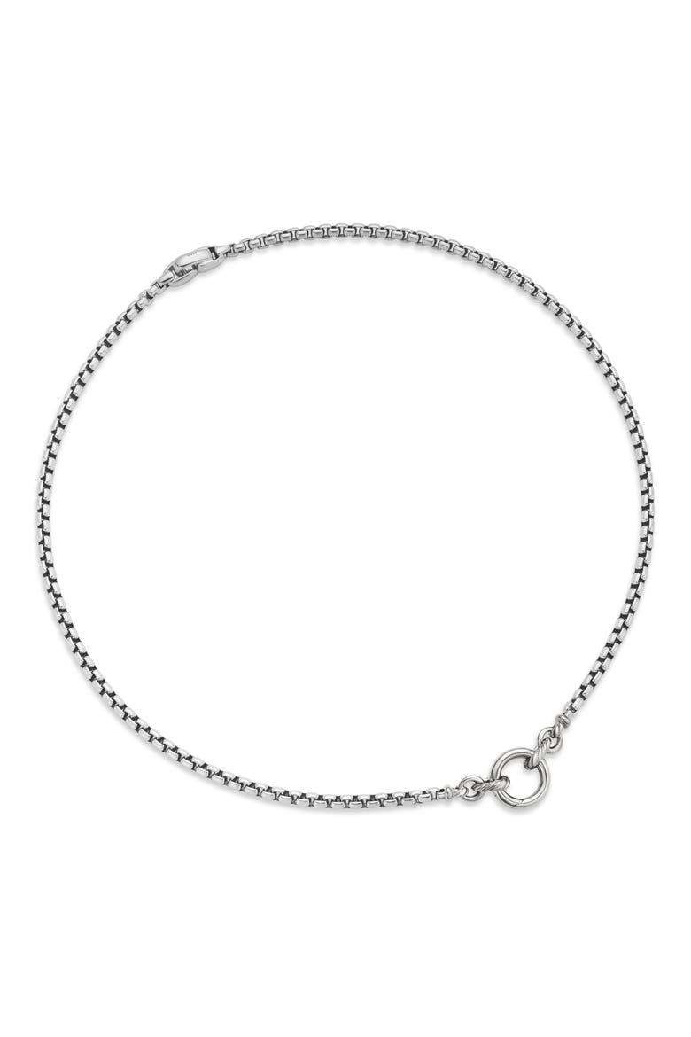 Smooth Amulet Vehicle Box Chain Necklace in Sterling Silver, 3.6mm, Alternate, color, SILVER