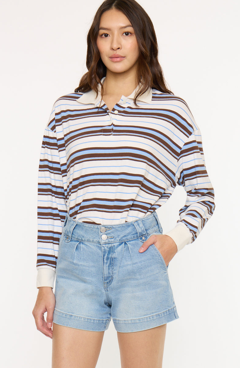 KanCan Bellinie High Rise Shorts, Alternate, color, Light Wash