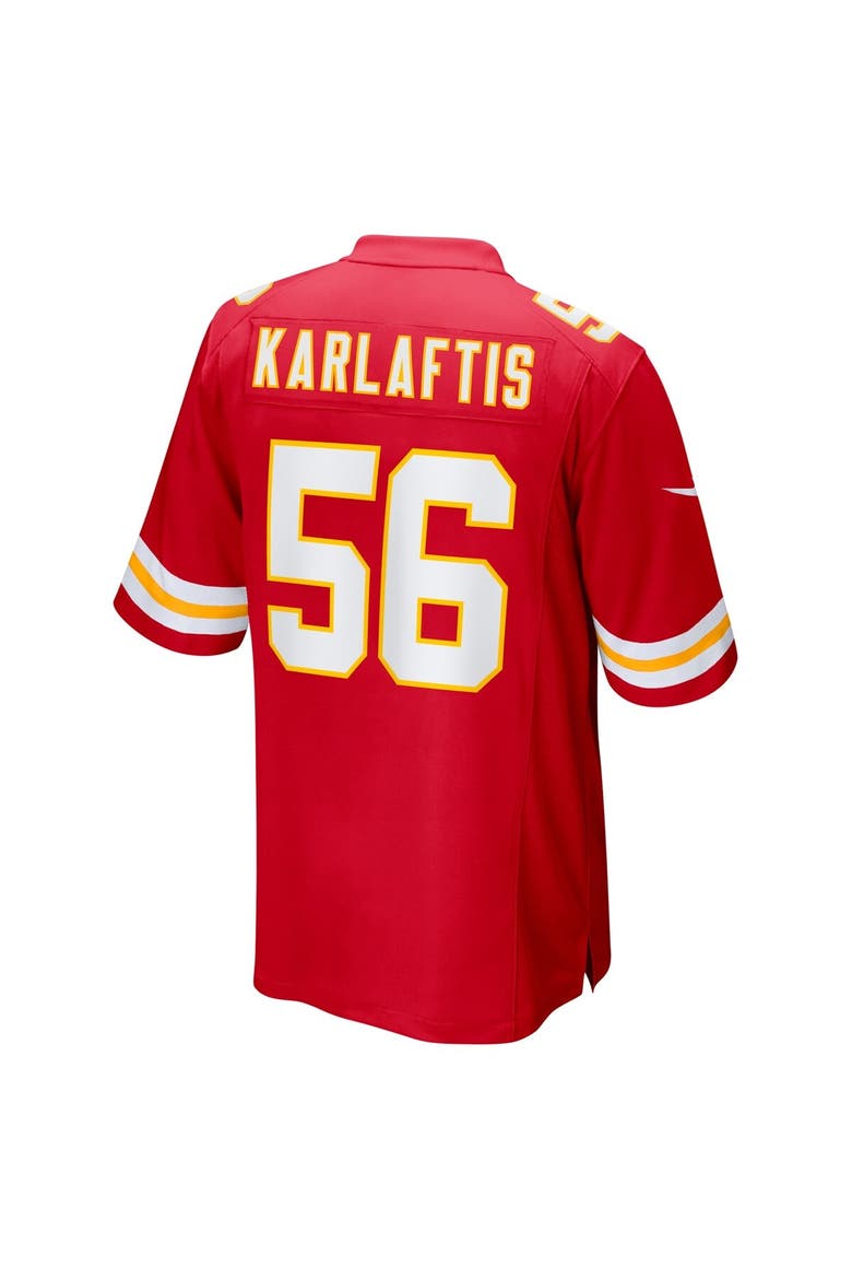 Men's Nike George Karlaftis Red Kansas City Chiefs Player Game Jersey, Alternate, color, Red
