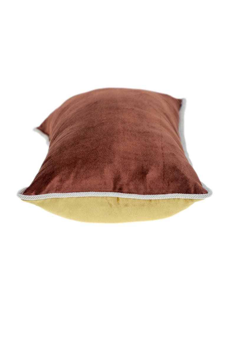 Maia Transitional Yellow Throw Pillow, Alternate, color, YELLOW