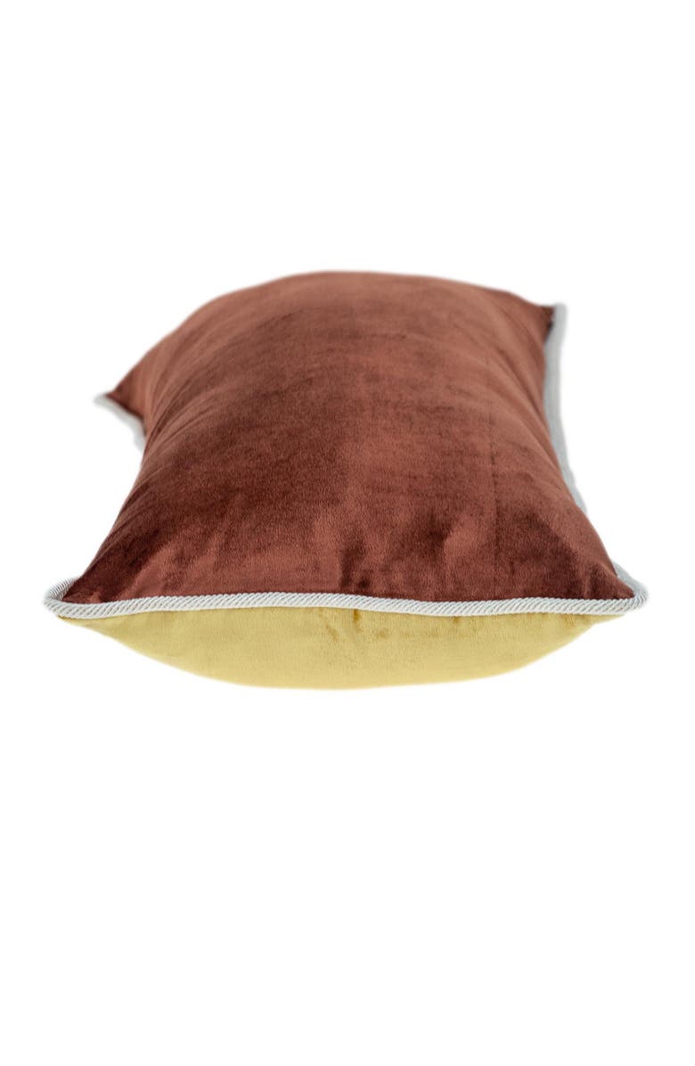 PARKLAND COLLECTION Maia Transitional Yellow Throw Pillow, Alternate, color, Yellow