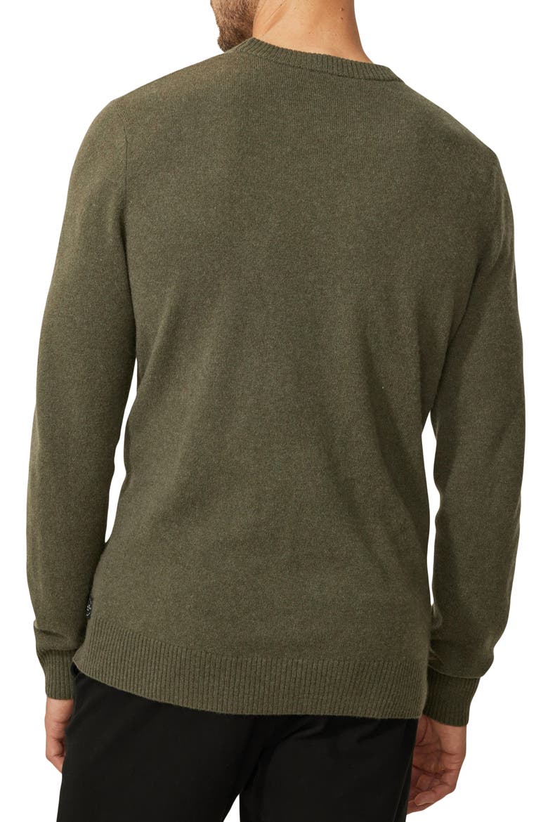 Cashmere Crewneck Sweater, Alternate, color, MILITARY GREEN