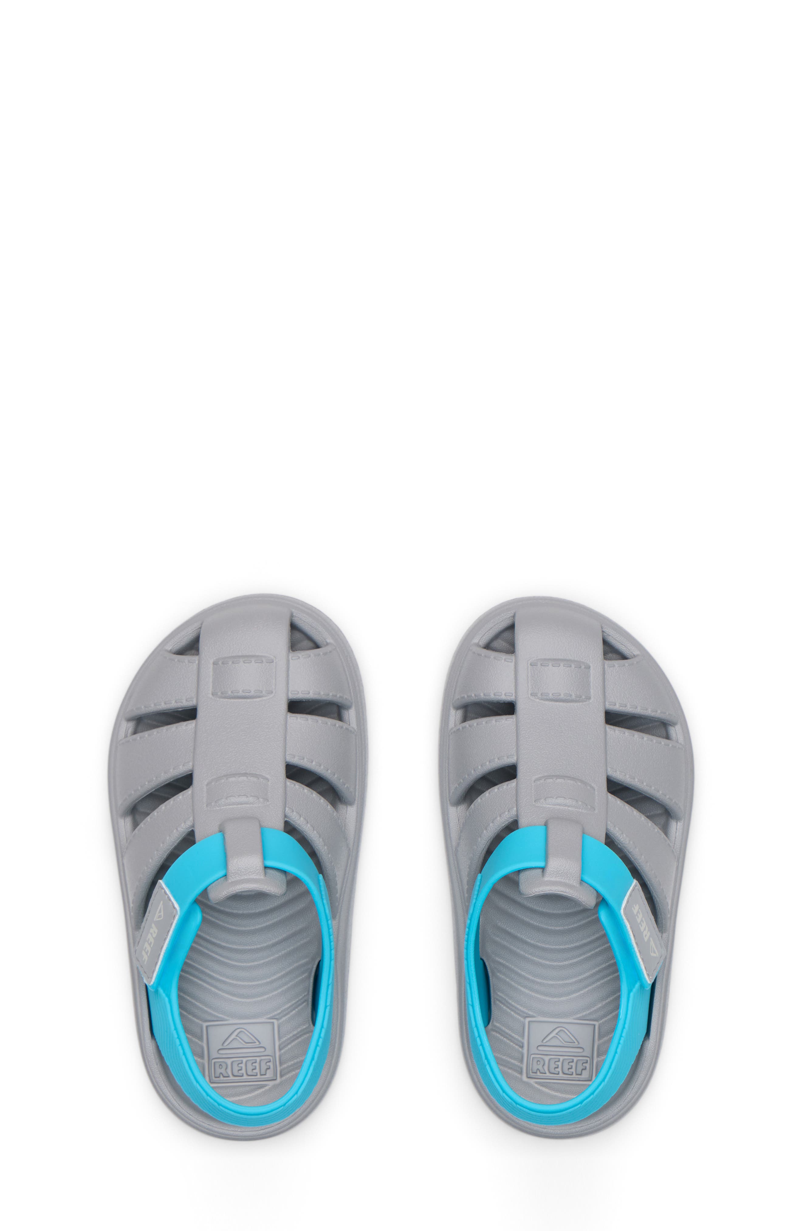 Reef Kids' Totally Beachin' Sandal, Alternate, color, Grey/Blue