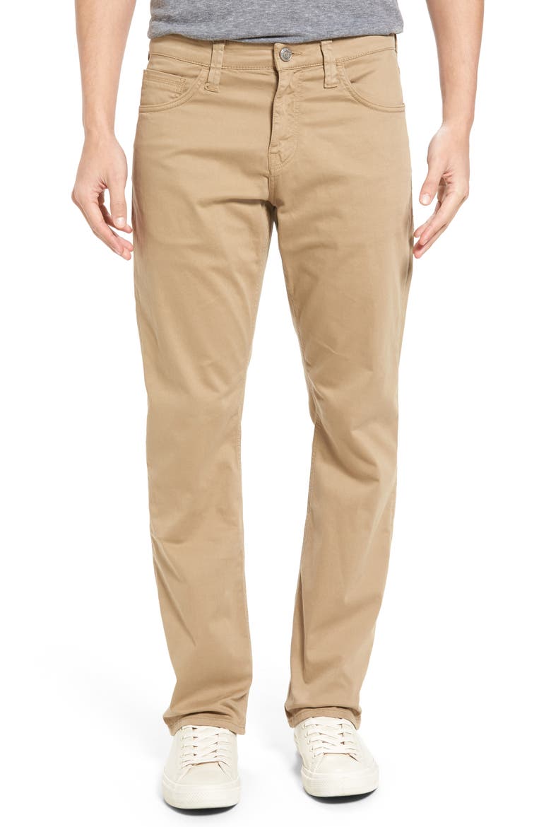 Matt Relaxed Straight Fit Jeans, Main, color, BRITISH KHAKI TWILL