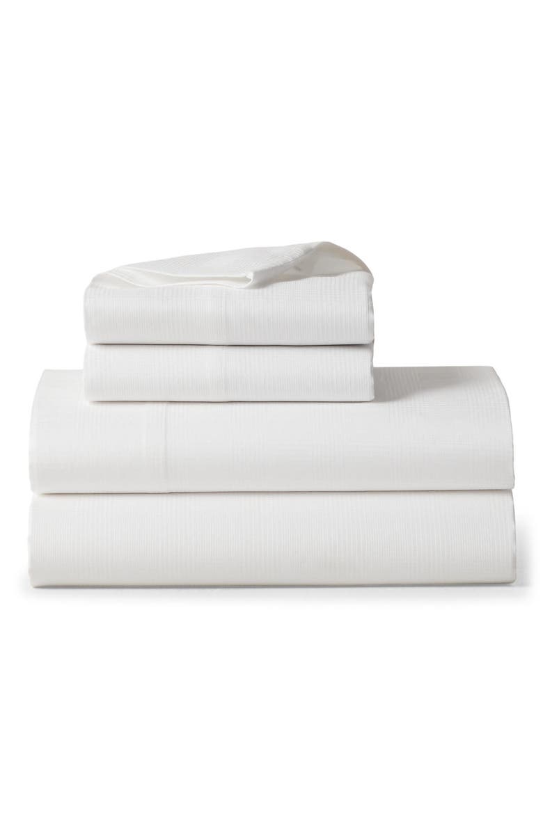 Ralph Lauren Lovan Organic Cotton Jacquard Flat Sheet, Main, color, 