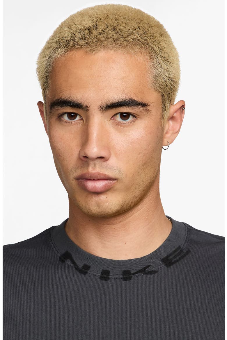 Sportswear Collar Print T-Shirt, Alternate, color, ANTHRACITE