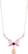 SAVVY CIE JEWELS Lab Grown Sapphire Bow Pendant Necklace