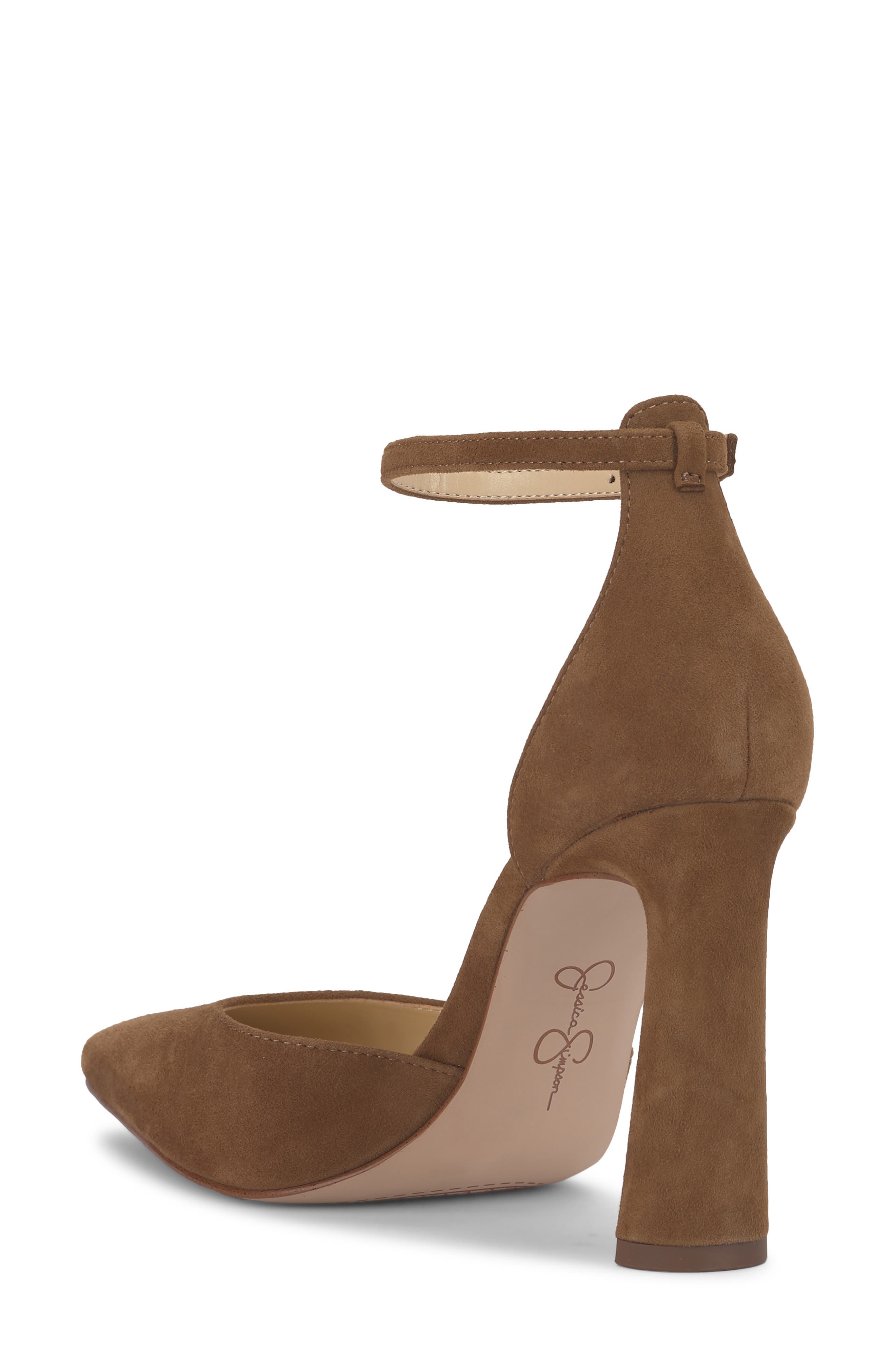 Kelusa Ankle Strap Pump, Alternate, color, SAFARI BROWN