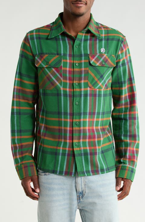 BB Moonshot Plaid Cotton Buttoin-Up Shirt