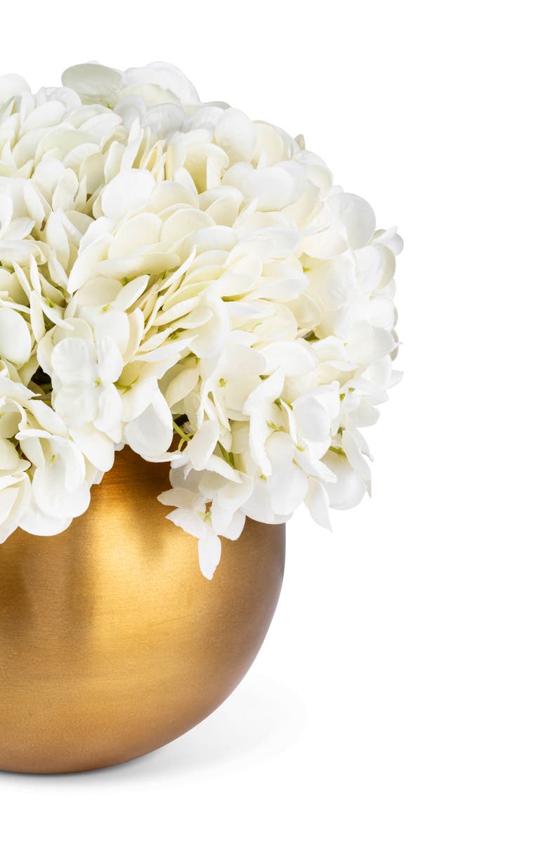 CocoBella Auden RealTouch Hydrangea Arrangement, Alternate, color, Snow