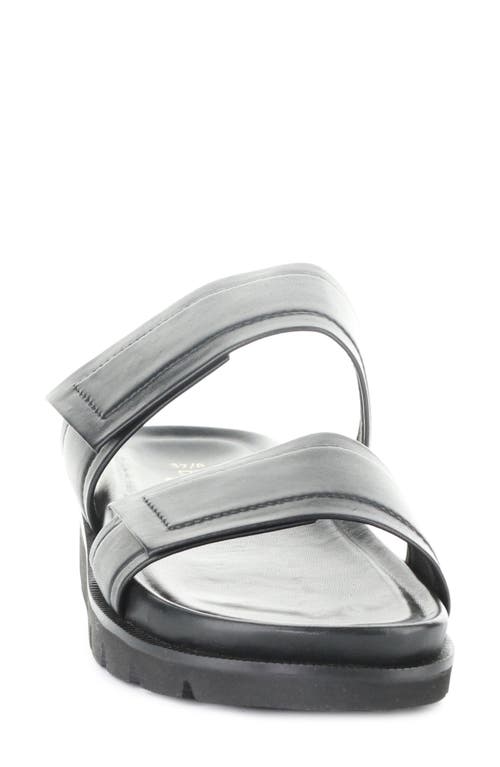 Bos. & Co. Starla Platform Slide Sandal In Black