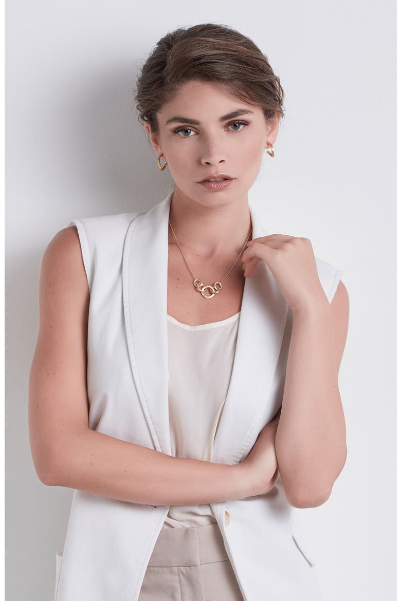 'Jaipur' Link Necklace, Alternate, color, YELLOW GOLD