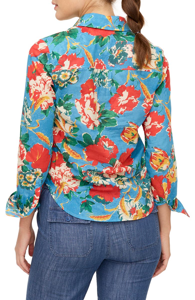 J.Crew Classic Ratti<sup>®</sup> Bahama Floral Print Popover Shirt, Alternate, color,