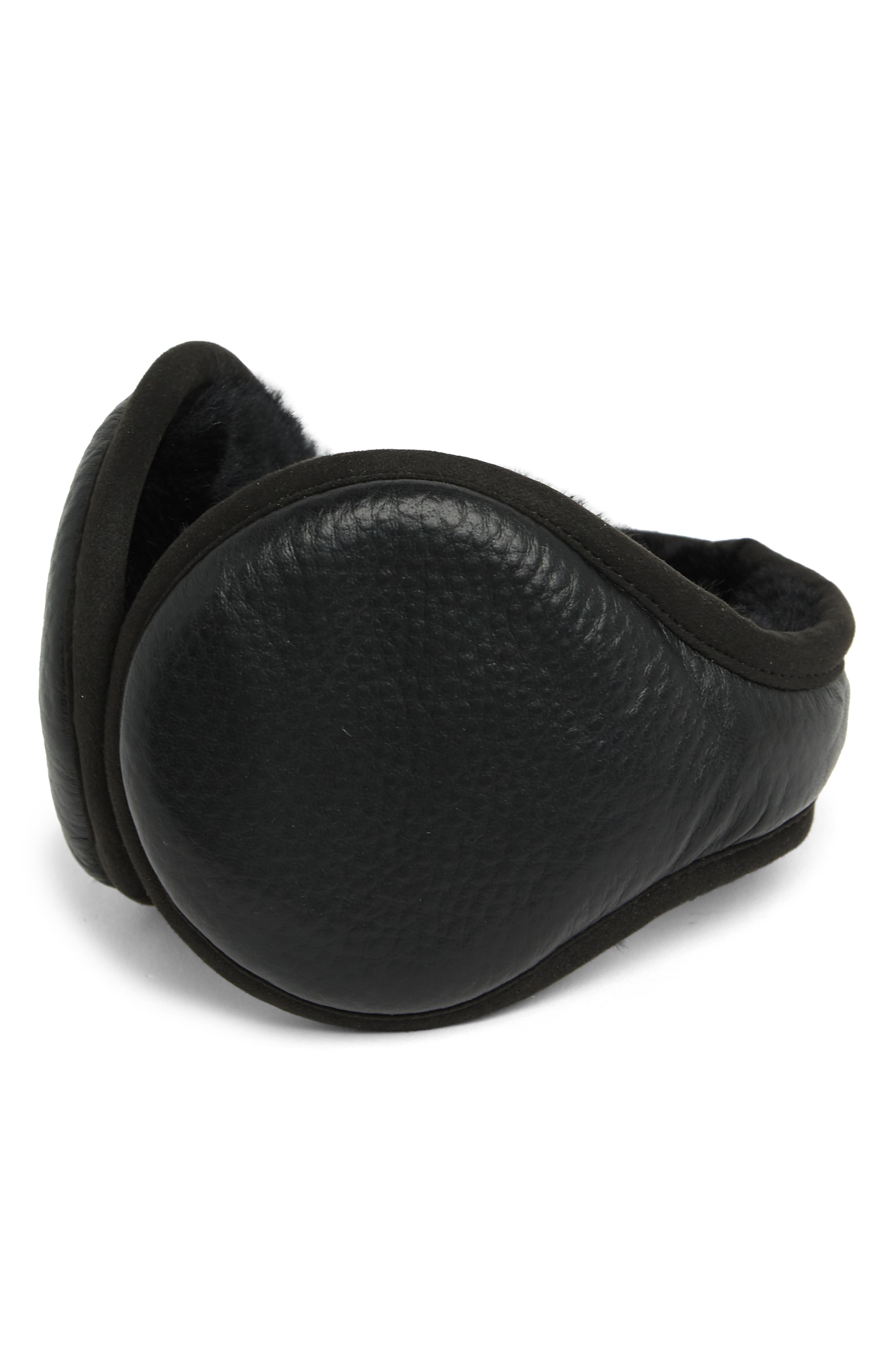 UGG® Leather Wrapped Genuine Shearling Ear Muffs
