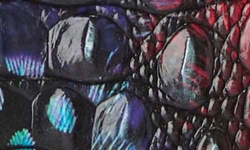 Brahmin Lorelei Croc Embossed Leather Shoulder Bag In Multi