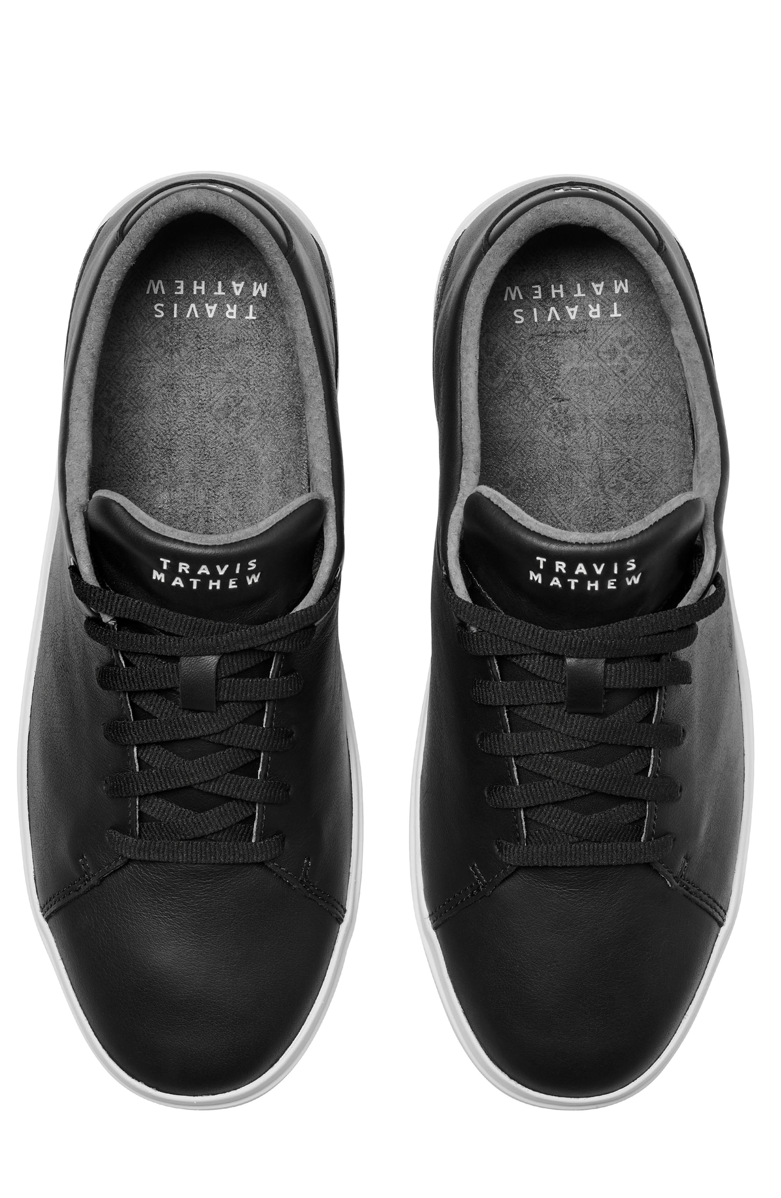 TravisMathew The Modern Cup Sneaker, Alternate, color, Black