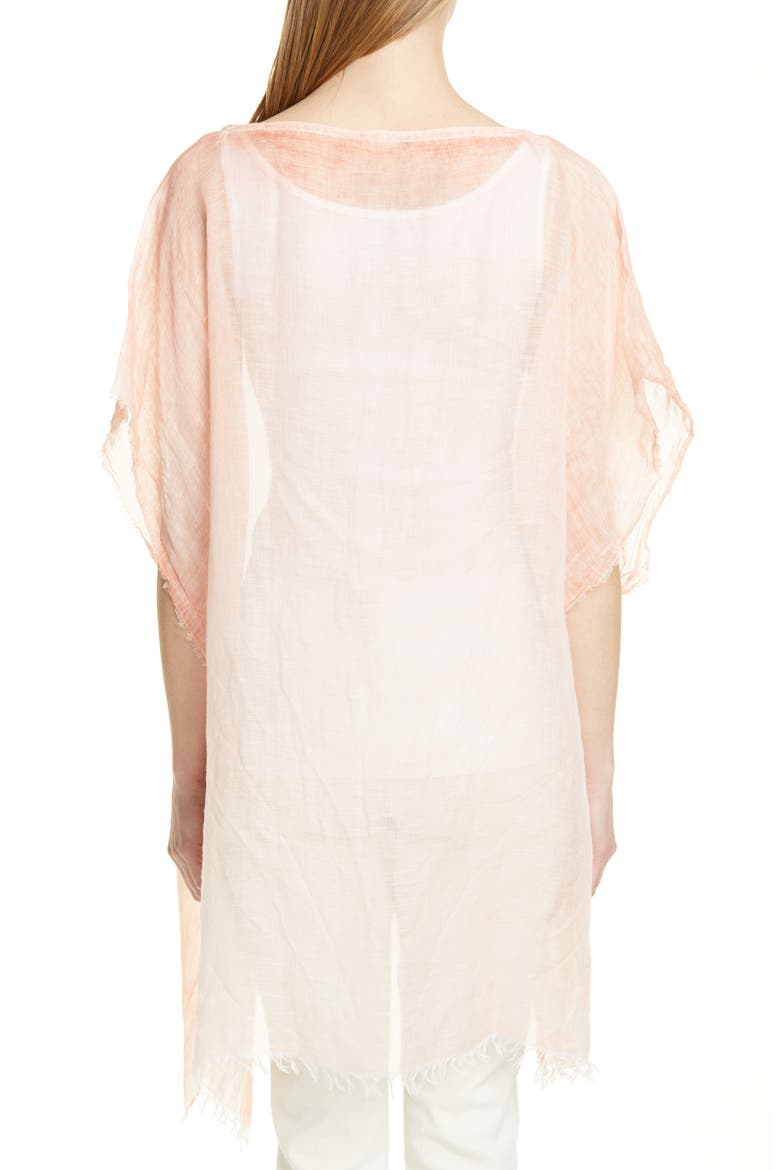 Tencel® Lyocell Blend Poncho, Alternate, color, PEACH