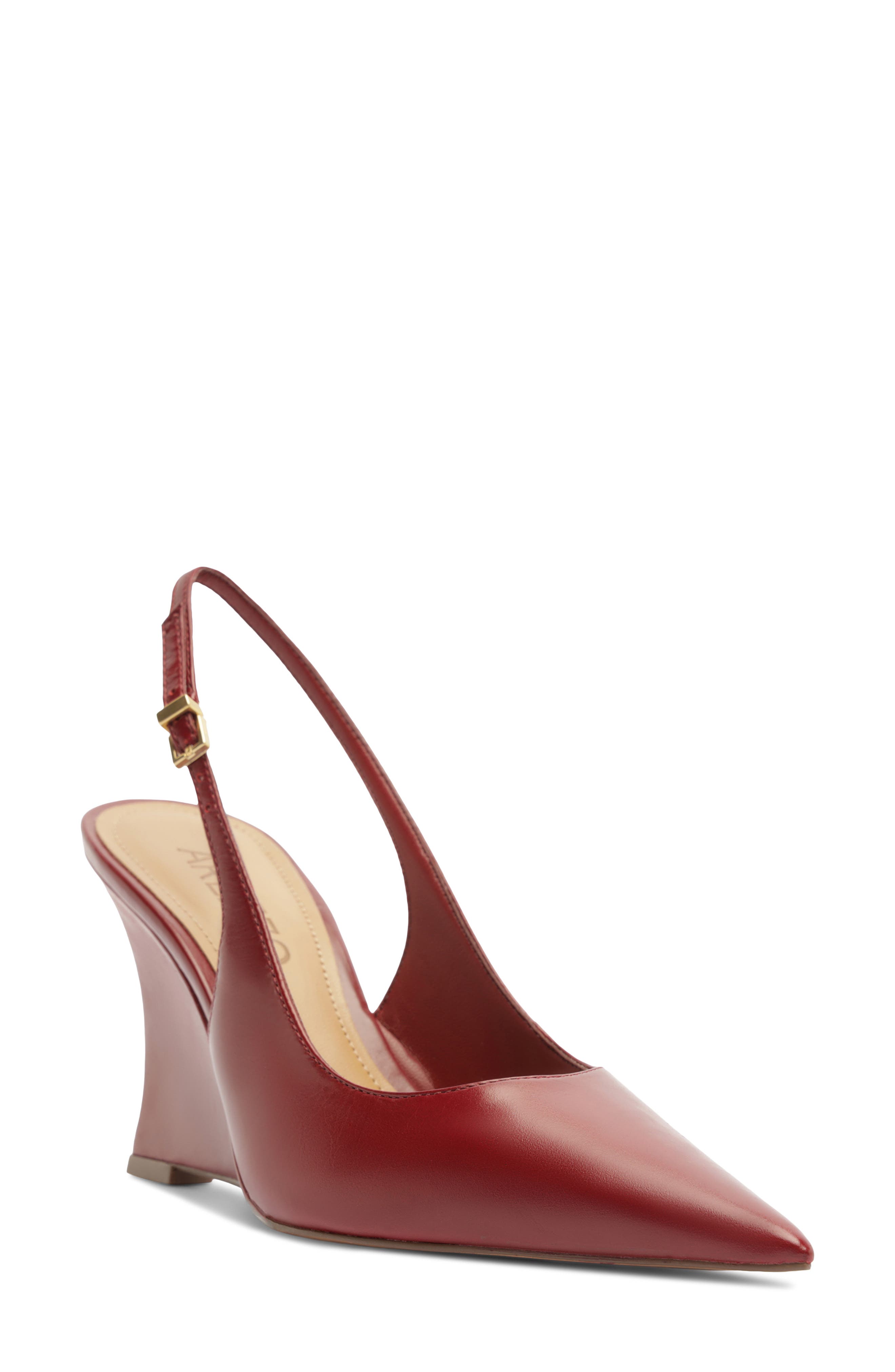Rowen Slingback Wedge Pump, Main, color, PASSION RED