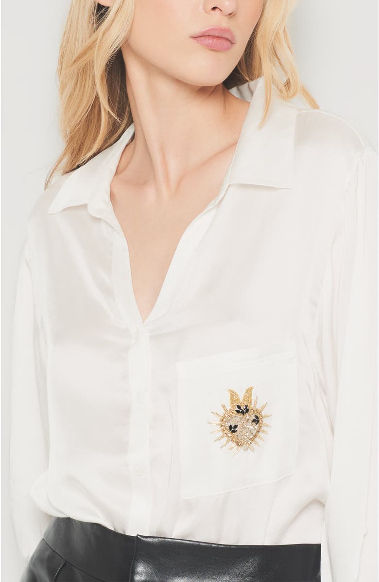 AS by DF Corazon Blouse, Alternate, color, White