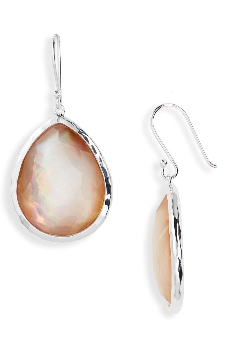 Ippolita Rock Candy Wonderland Teardrop Earring, Main, color, Silver