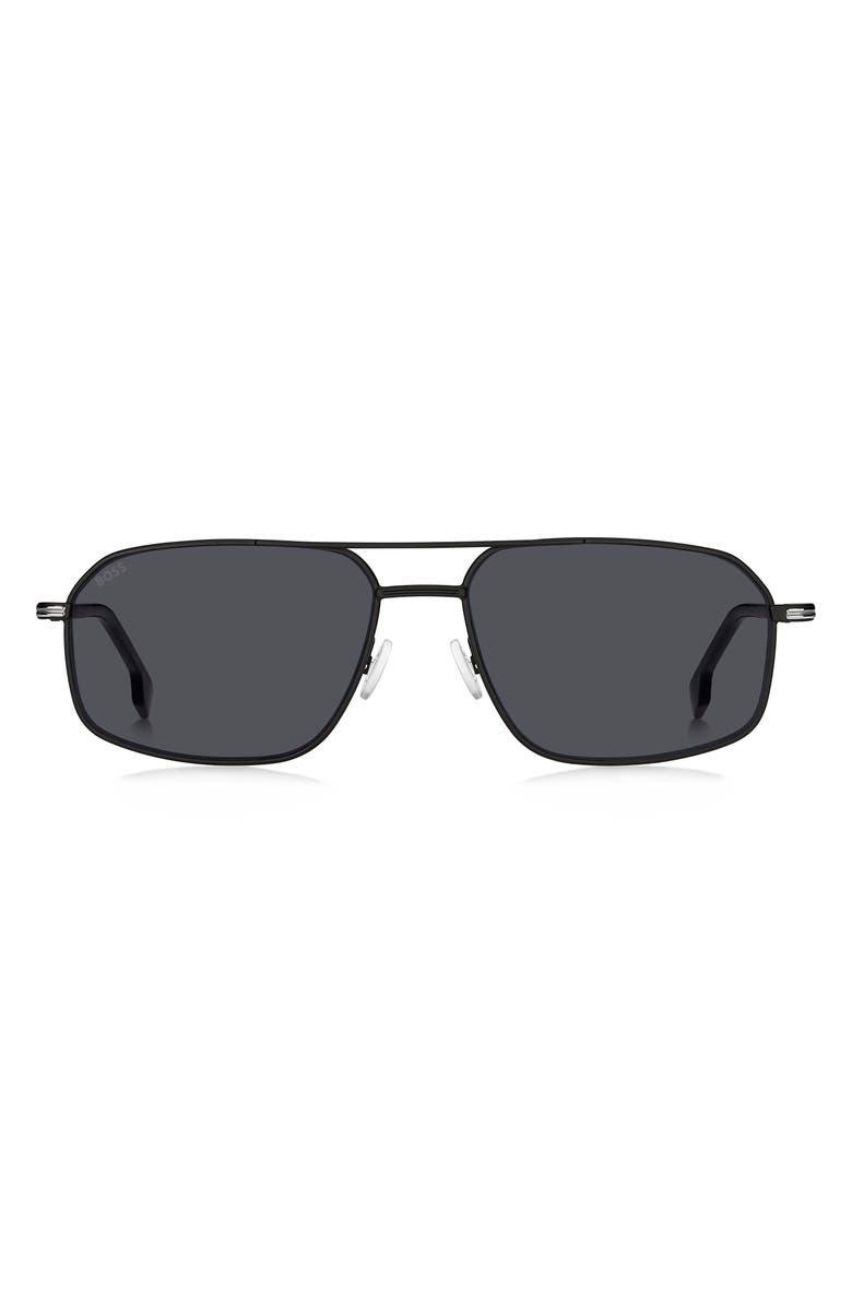 BOSS 58mm Aviator Sunglasses, Main, color,