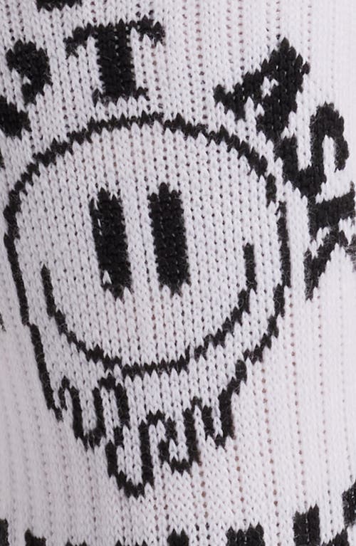 Friday Feelin ' Don't Ask Crew Socks In White