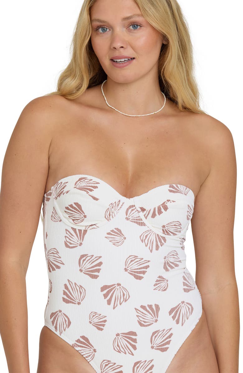 Billabong Sand Shells Hailey One-Piece Swimsuit, Alternate, color, Salt Crystal