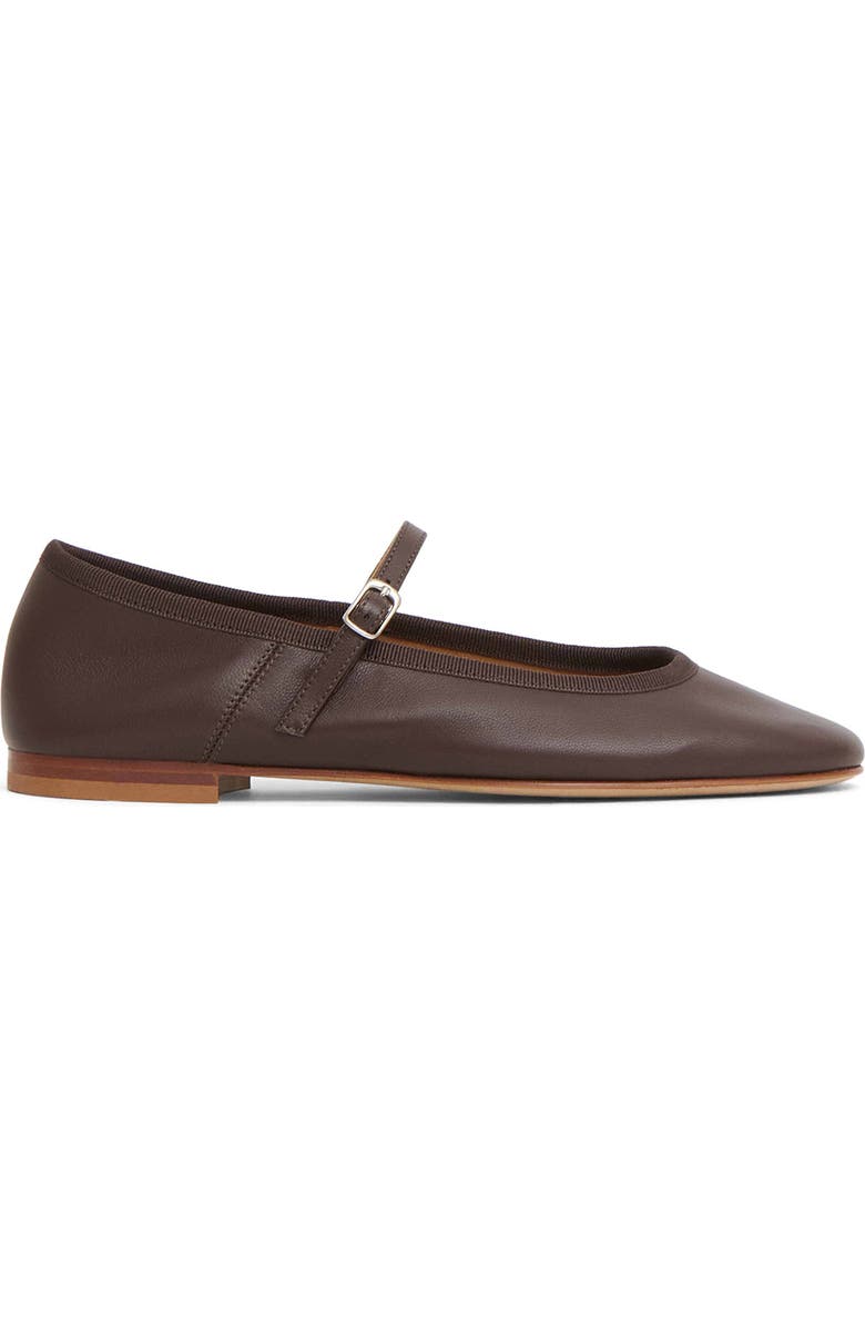 Mansur Gavriel Dance Mary Jane Flat, Alternate, color, Chocolate