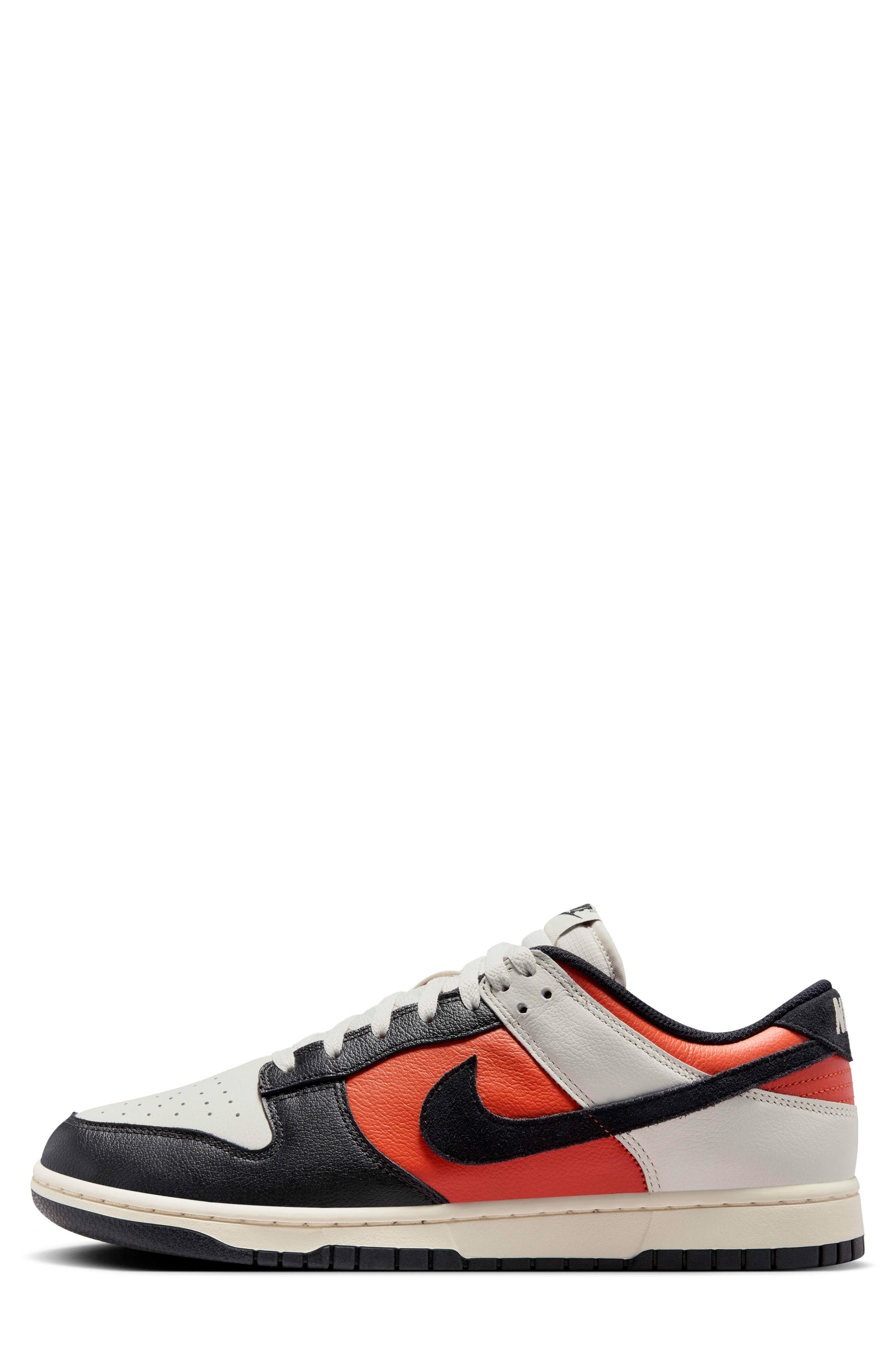 Dunk Low Retro Basketball Sneaker, Alternate, color, PHANTOM/ CORAL/ IVORY/ BLACK