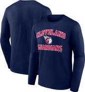 Logo Athletic Men's Logo Athletic Navy Cleveland Guardians Heart & Soul Long Sleeve T-Shirt