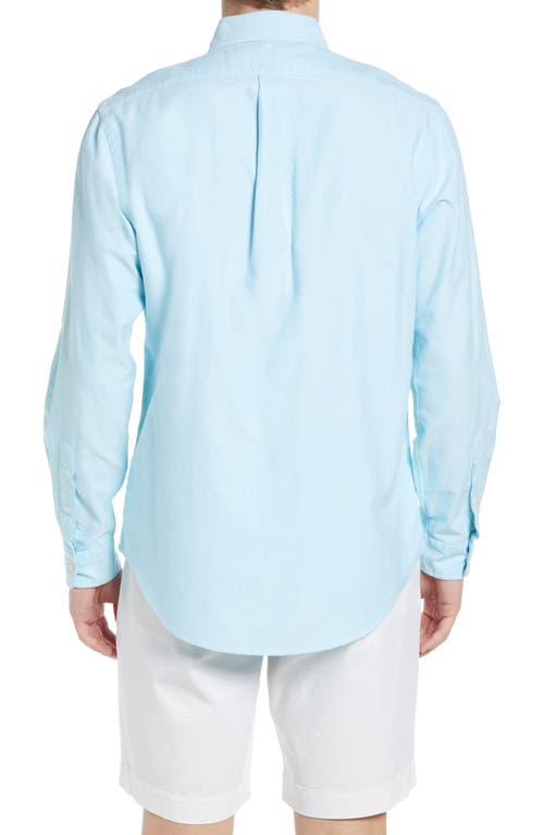 Polo Ralph Lauren Classic Oxford Button-down Sport Shirt In Aegean Blue