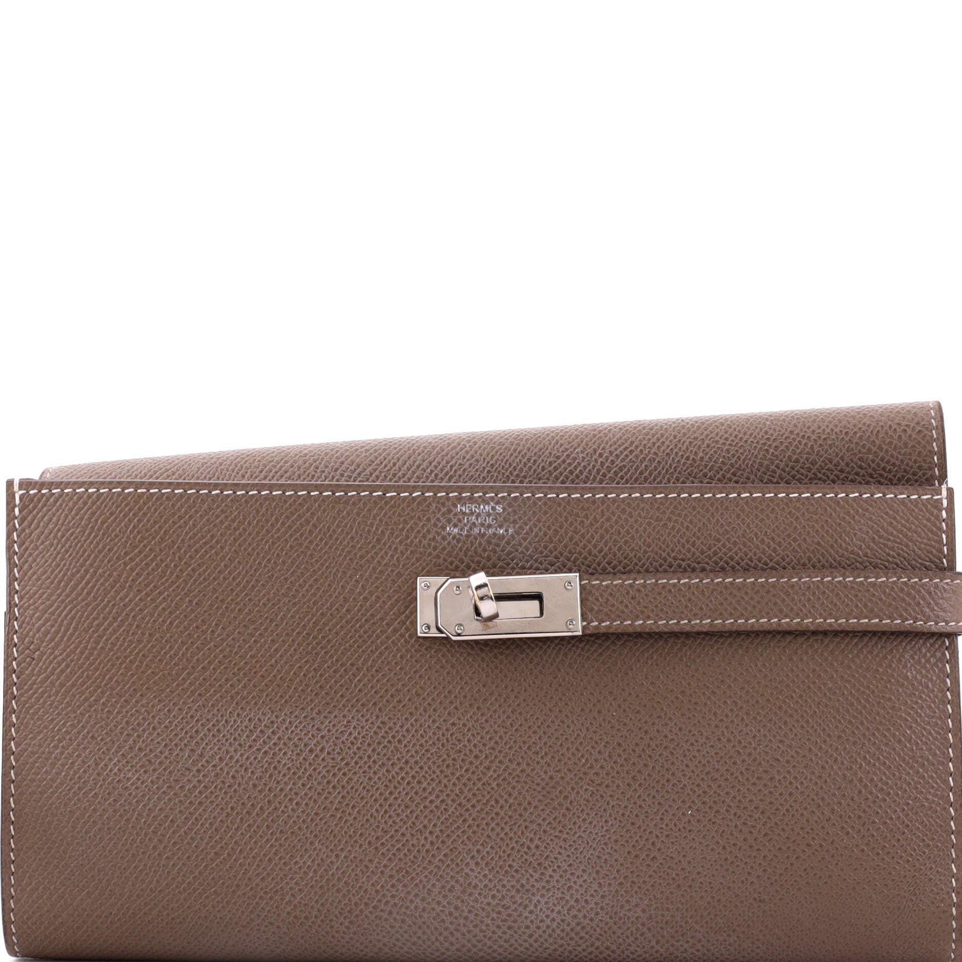 Kelly Wallet Epsom Long, Alternate, color, Grey