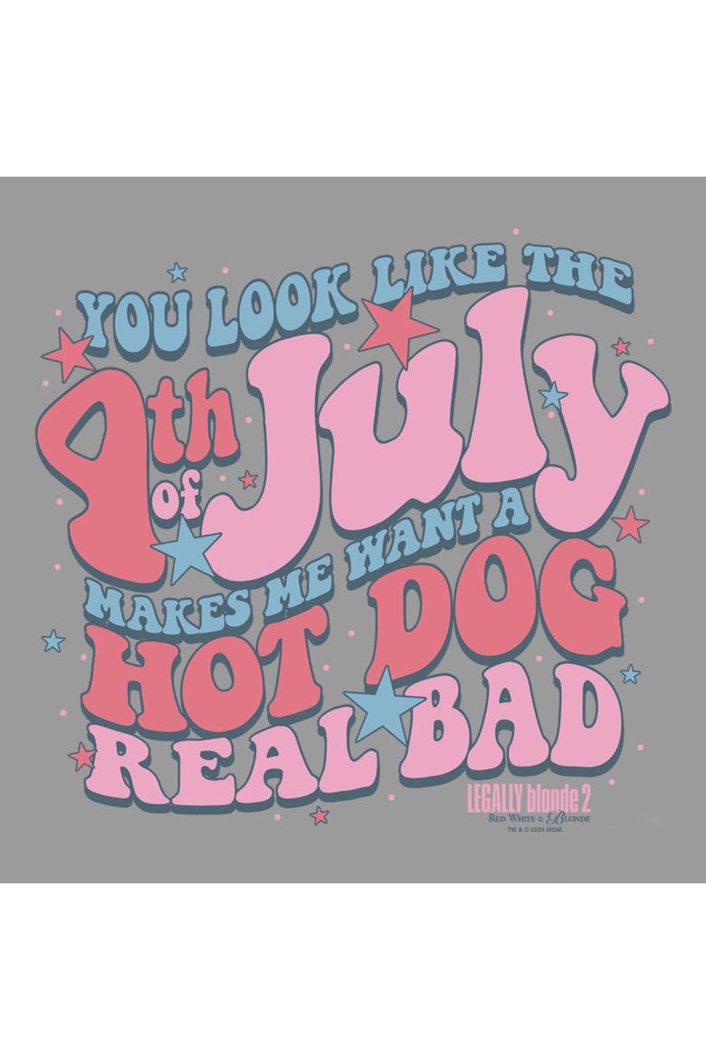 Junior's Legally Blonde 2 You Look Like The July  Sweatshirt, Alternate, color, Heather Gray
