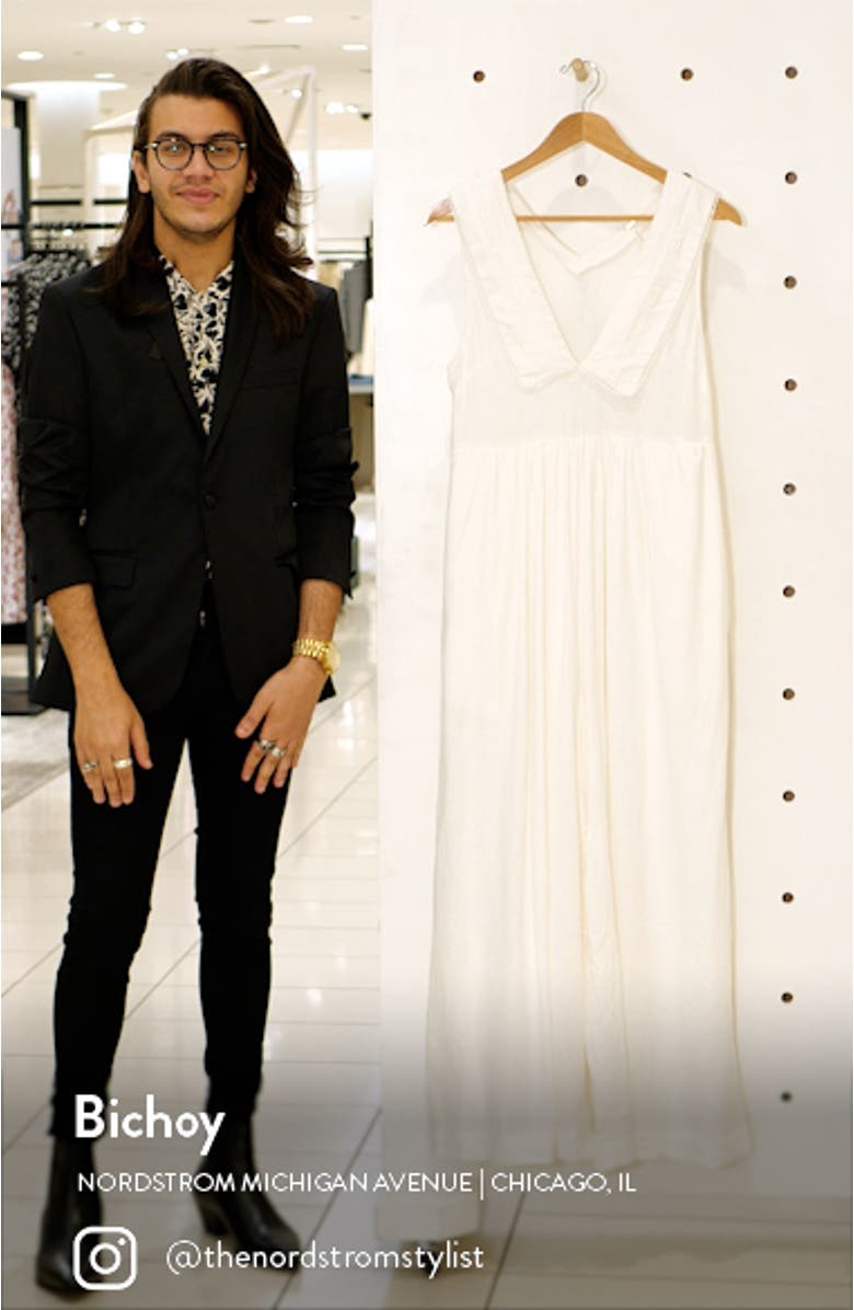 Big Love Wide Leg Linen Blend Jumpsuit, sales video thumbnail