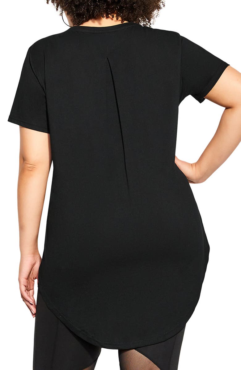 City Chic Allison Logo Graphic Tee, Alternate, color, 