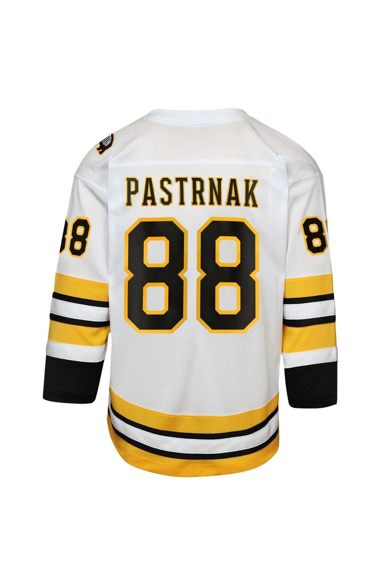 Outerstuff Youth David Pastrnak White Boston Bruins Home Replica Player Jersey, Alternate, color, White